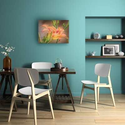 Trademark Fine Art Leslie Montgomery A Gift From The Orient Wood Slat Art