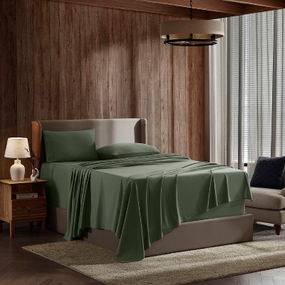 Nestl 4 Piece Bed Sheet Set, Deep Pocket Extra Soft Microfiber Sheets