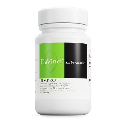 DaVinci Labs DimPro - Dietary Supplement to Support Hormonal Balance in Men & Women and More* - Vegetarian - Soy Free - Gluten-Free - 60 Capsules