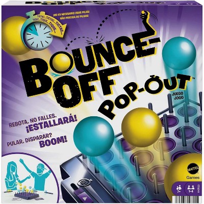 Mattel Games Bounce-Off Pop-Out Party Game for Family, Teens, Adults and Game Night, Balls Go Flying