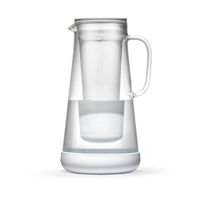 LifeStraw Home Water Filter Pitcher 7 Cup + Silicone Base Glass