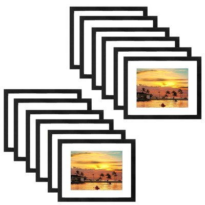Golden State Art 11x14 Certificate MDF Picture Frame 0.87 Inch Thickness for 8.5x11 Picture - Pack of 12