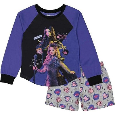 Disney Descendants Little/ Big Girl's Long Sleeve 2-Piece Pajama Set