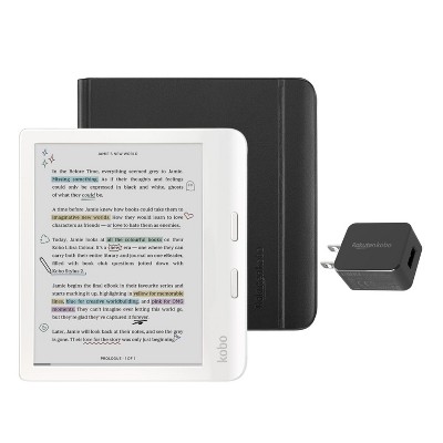 Kobo Libra Colour White eReader with SleepCover Bundle