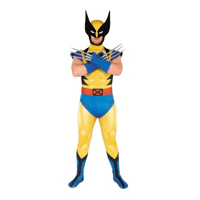 Marvel Men's Wolverine Halloween Deluxe Costume Jumpsuit