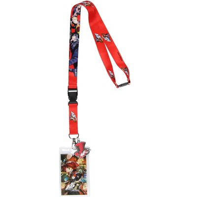 Persona 5 Royal Lanyard Badge Holder with 2" Tophat Phantom Thieves Pendant