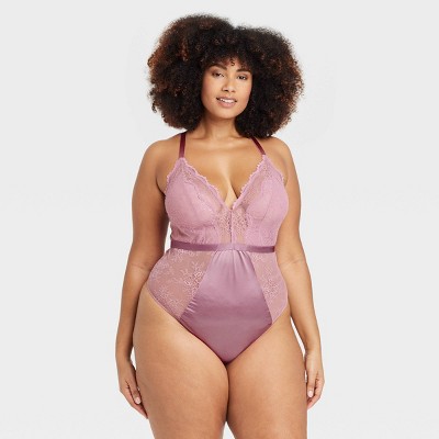 Women's Lace Unlined Lingerie Bodysuit - Auden™