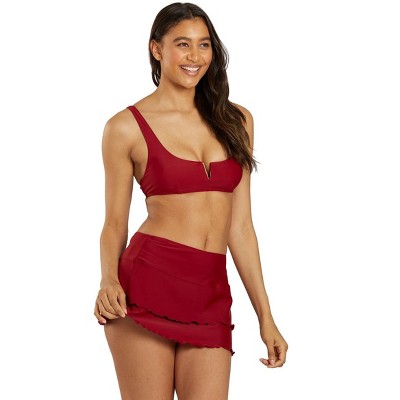 Sporti Solid Cover Up Swim Skirt