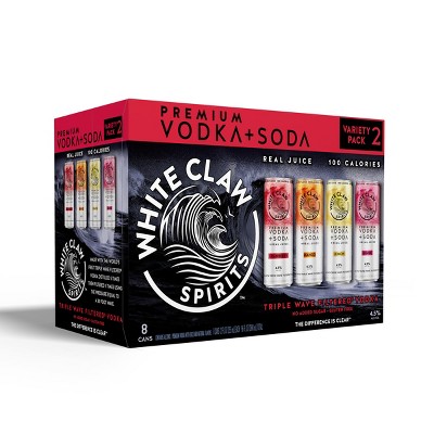White Claw Spirits Vodka Soda Variety #2 - 8pk/355ml Cans
