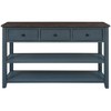 Ridstar 50 in. W Blue Design Console Tables with Two Open Shelve - 2 of 4