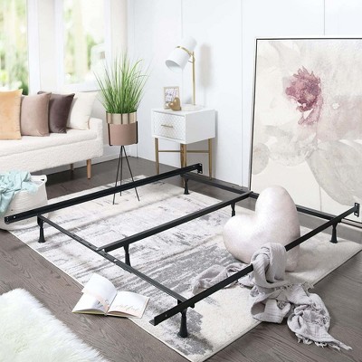 Nestl Adjustable Bed Frame with Center Support Legs, Heavy Duty Metal Platform Bed Frame