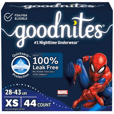 Goodnites Boys' Nighttime Underwear - (Select Size and Count)