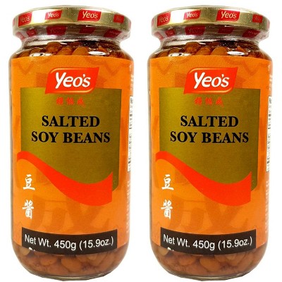 Yeo's Salted Soy Beans Fermented Soy Bean Sauce 15.9 Oz. (Pack of 2)