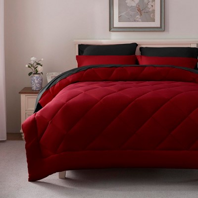 BAGOKIE 7 Pieces Bed in a Bag Comforter Set