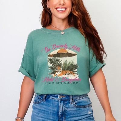 Simply Sage Market Beverly Hills Hotel Tiger Garment Dyed Tee