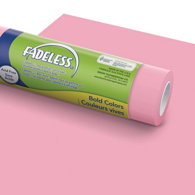 4pk 4'x12' Fadeless Bulletin Board Art Paper Pink - Pacon: Teaching Aid, Reward Chart, School Props, Grades 1-10