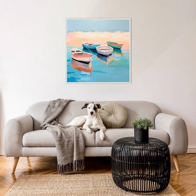 Amanti Art Harbor Haven Boats I by Irena Orlov Framed Wall Art Print