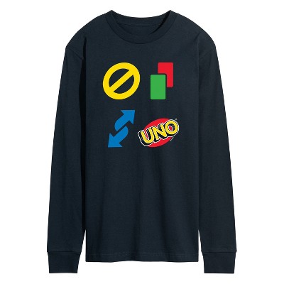 Men's - UNO - Men's Long Sleeve T-Shirt Long Sleeve Graphic T-Shirt