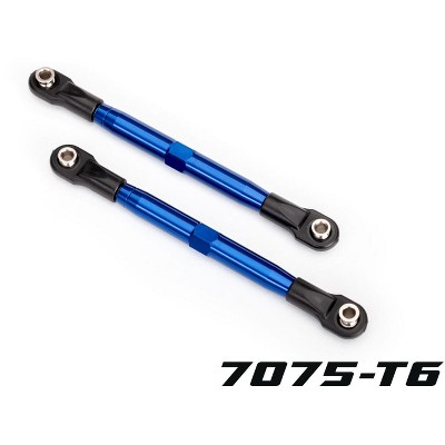 Traxxas 6742X Rustler 4x4 87mm Blue Aluminum Toe Links