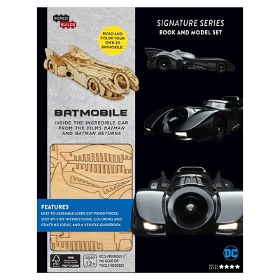 Insight Editions DC Comics Incredibuilds Batmobile 3D Wood Model and Book