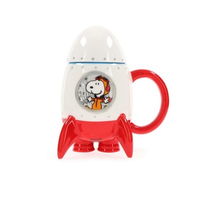 ICUP, Inc. Peanuts Snoopy in Rocketship 15oz Molded Mug with Cap