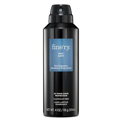 fine'ry. Men's Deodorant Spray - Why Not? - 4oz