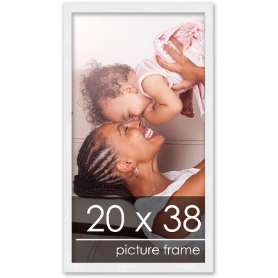 PosterPalooza | 20x38 Wood Frame with UV Acrylic, 6 Finishes: Black, White, Bronze, Silver, Wood, Mahogany