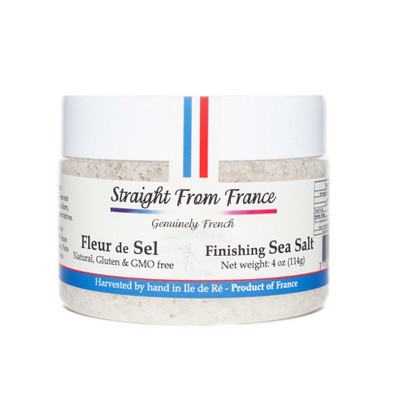 Straight from France Hand Harvested French Fleur De Sel Finishing Sea Salt
