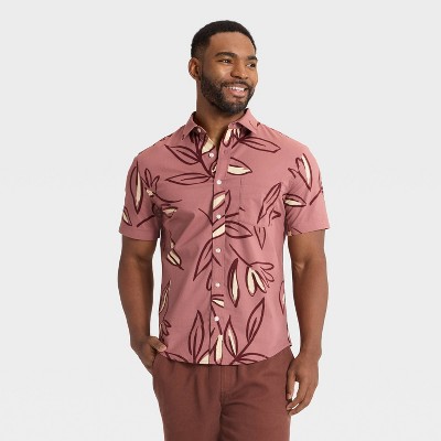 Men's Vacay Short Sleeve Poplin Shirt - Goodfellow & Co™
