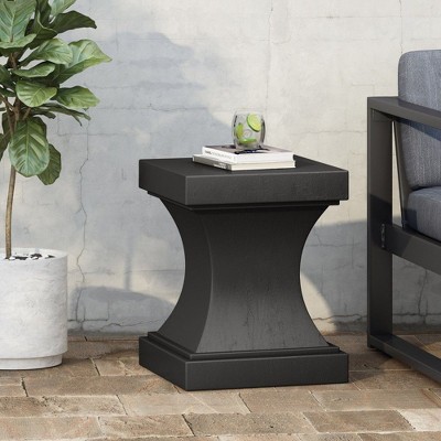 PAGED Outdoor Side Table,Modern Patio End Tables for Backyard,Pool, Indoor Companion,Durable and Rustproof,Irregular