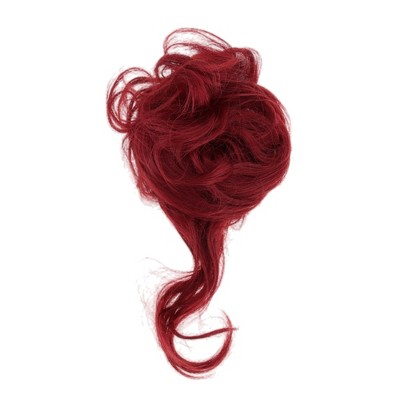 Unique Bargains Women's Nature Long Hair Wig Hair Clip 9.84inch Red 1 Pc