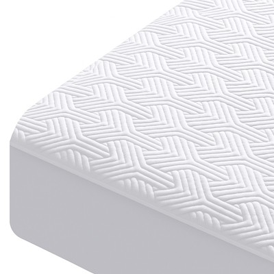 Aoibox King Size Waterproof Bamboo Viscose Mattress Protector Cooling Breathable 3D Air Fabric Fitted Sheet White