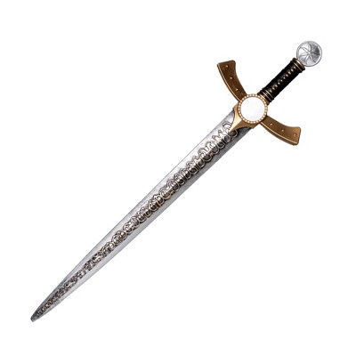Underwraps Costumes Inscription Gold & Silver Sword 30 Inch Foam Adult Costume Accessory