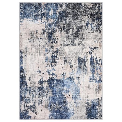 Coolmee Area Rug Living Room Washable Modern Abstract Soft Thin Rug Indoor Floor No Slip Carpet for Bedroom Dining Roo