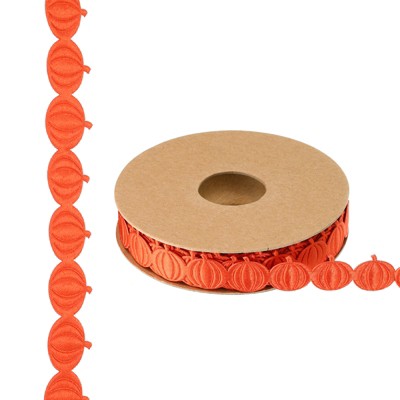 Unique Bargains Christmas Wreath Making Gift Wrapping Artificial Pumpkin Ribbon