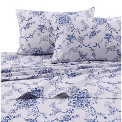 Printed Pattern Extra Deep Pocket 200 GSM Flannel Sheet Set - Tribeca Living