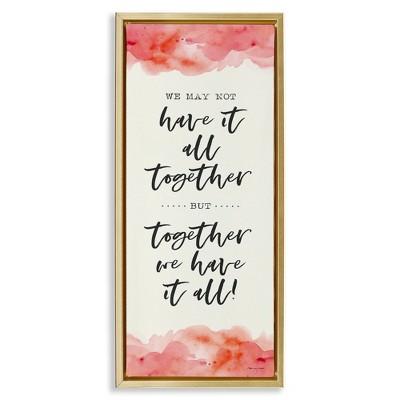 Stupell Industries Romantic Phrase with Blush Watercolor, 15" x 31"