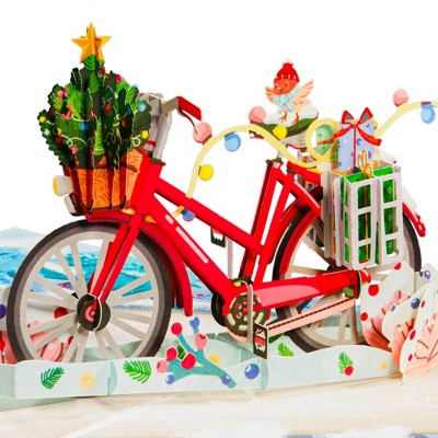 Frndly by Paper Love Christmas Bike Pop Up Christmas Card