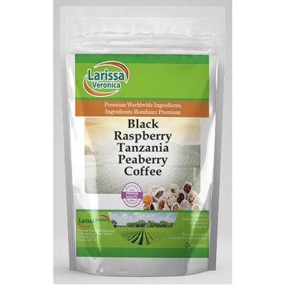Larissa Veronica Black Raspberry Tanzania Peaberry Coffee (Gourmet, Naturally Flavored, Whole Coffee Beans) (16 oz, ZIN: 547361)