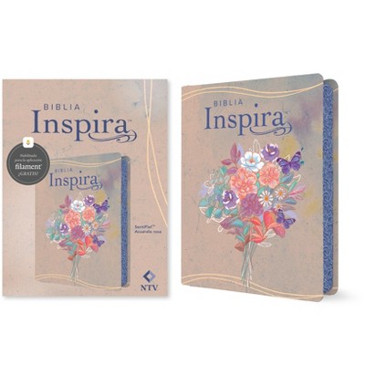 Biblia Inspira Ntv Con Filament (Sentipiel, Acuarela Rosa) - (Leather Bound)