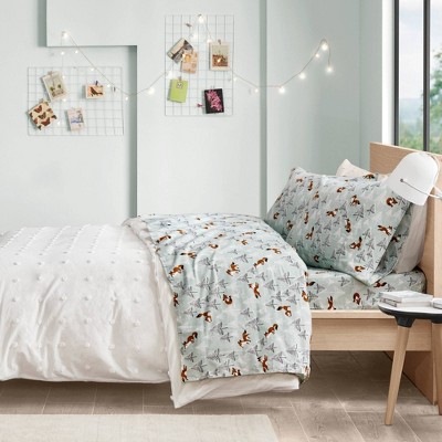 Printed Cotton Flannel Sheet Set