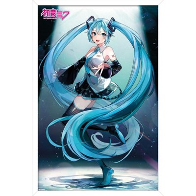 Trends International Hatsune Miku - Moonlight Elegance Framed Wall Poster Prints