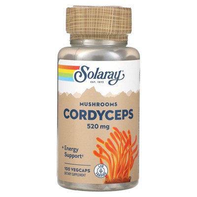 Solaray Cordyceps Mushrooms, 520 mg, 100 VegCaps