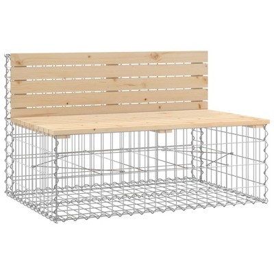 vidaXL Garden Bench Solid pine wood Medium Durable Garden Bench
