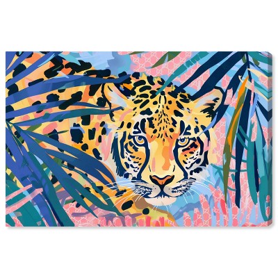 Art Remedy Relaxing Cheetah Tropical Jungle Animals Wall Art Unframed
