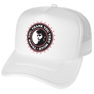 Elvis Presley Thank You Very Much Foam Trucker Cap White