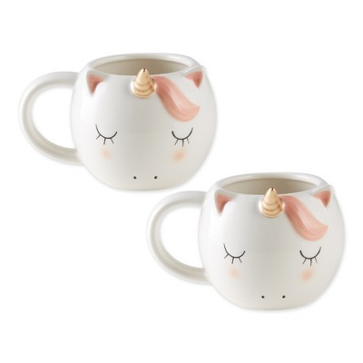Design Imports Unicorn Ceramic Mug Set/2