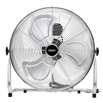ROVSUN 20'' Heavy Duty Floor Fans, High Velocity Industrial Metal Fan for Commercial & Residential with 180¡ã Adjustable Tilt for Garage Gym Warehouse