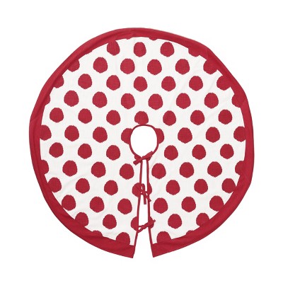 carol & frank Ruby Dot Tree Skirt