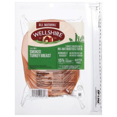 Wellshire Smoked Deli Turkey Breast - 7oz